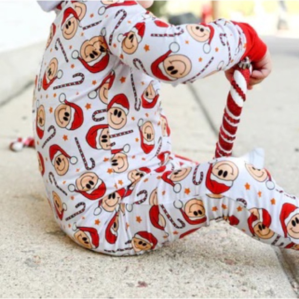 Dream Big Little Co Smiley Christmas dream romper